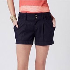 Anthropologie navy linen shorts